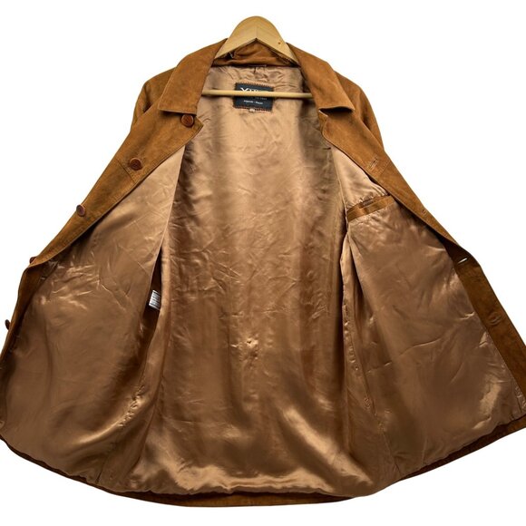 Vtg Vinci Vera Pelle Suede Italian Jacket XL 46-48 Genuine Leather Buttery Soft - Picture 5 of 16